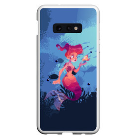 Чехол для Samsung S10E с принтом Mermaid Русалочка (Z) в Кировске, Силикон | Область печати: задняя сторона чехла, без боковых панелей | mermaid | naiad | nymph | rusalka | ведява | водяница | восточнославянская мифология | дух | лесовица | мифология | морская дева | нимфа | русал | русалии | русалка | русалочка | ундина | фараонка