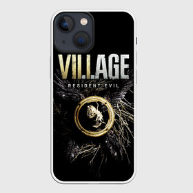 Чехол для iPhone 13 mini с принтом Resident Evil: Village в Кировске,  |  | resident evil village | деревня | игры | итан уинтерс | крылья | обитиель зла | перья | ужасы