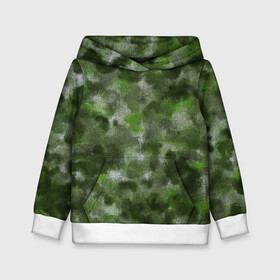 Детская толстовка 3D с принтом Canvas Green Camo в Кировске, 100% полиэстер | двухслойный капюшон со шнурком для регулировки, мягкие манжеты на рукавах и по низу толстовки, спереди карман-кенгуру с мягким внутренним слоем | Тематика изображения на принте: abstraction | camouflage | canvas | green | камуфляж