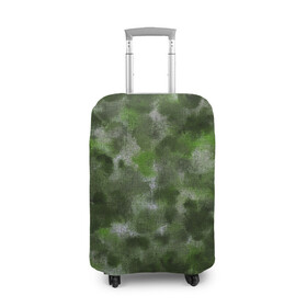 Чехол для чемодана 3D с принтом Canvas Green Camo в Кировске, 86% полиэфир, 14% спандекс | двустороннее нанесение принта, прорези для ручек и колес | abstraction | camouflage | canvas | green | камуфляж