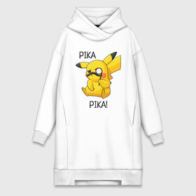 Платье-худи хлопок с принтом Детектив Пикачу в Кировске,  |  | anime | picachu | pikachu | аниме | милый | пика | пикачу | покебол | покемон