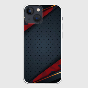 Чехол для iPhone 13 mini с принтом 3D Dark red  black в Кировске,  |  | 3d | 3д | sport | абстракция | линии | паттерн | соты | спортивный стиль | текстуры