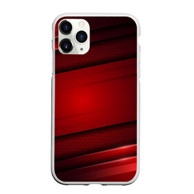 Чехол для iPhone 11 Pro матовый с принтом 3D red Абстрактные линии в Кировске, Силикон |  | 3d | 3д | sport | абстракция | линии | паттерн | соты | спортивный стиль | текстуры