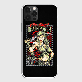 Чехол для iPhone 12 Pro с принтом FFDP Girl в Кировске, силикон | область печати: задняя сторона чехла, без боковых панелей | 5fdp | ffdp | five finger death punch | metal | music | rock | альтернатива | группы | метал | музыка | музыкальная группа | рок | рок музыка | хеви метал