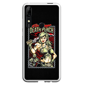 Чехол для Honor P Smart Z с принтом FFDP Girl в Кировске, Силикон | Область печати: задняя сторона чехла, без боковых панелей | Тематика изображения на принте: 5fdp | ffdp | five finger death punch | metal | music | rock | альтернатива | группы | метал | музыка | музыкальная группа | рок | рок музыка | хеви метал