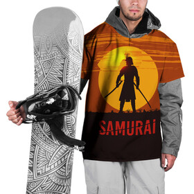 Накидка на куртку 3D с принтом САМУРАЙ в Кировске, 100% полиэстер |  | Тематика изображения на принте: samurai | бусидо | военные | дайсё | закат | самурай | феодал | япония