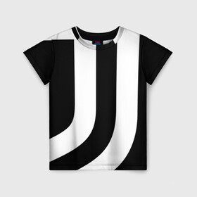 Детская футболка 3D с принтом Juventus | J (2021/22) в Кировске, 100% гипоаллергенный полиэфир | прямой крой, круглый вырез горловины, длина до линии бедер, чуть спущенное плечо, ткань немного тянется | 0x000000123 | juve | juventus | ronaldo | криштьяно | роналдо | юве | ювентус