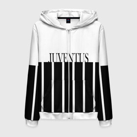 Мужская толстовка 3D на молнии с принтом Juventus Tee Black and White (2021 22) в Кировске, 100% полиэстер | длина до линии бедра, манжеты и пояс оформлены мягкой тканевой резинкой, двухслойный капюшон со шнурком для регулировки, спереди молния, по бокам два кармана | Тематика изображения на принте: 0x000000123 | juve | juventus | ronaldo | криштьяно | роналдо | юве | ювентус