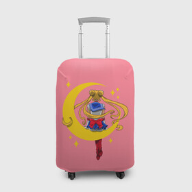 Чехол для чемодана 3D с принтом Sailor Moon в Кировске, 86% полиэфир, 14% спандекс | двустороннее нанесение принта, прорези для ручек и колес | Тематика изображения на принте: ami | chibiusa | haruka | hotaru | makoto | minako | moon | rei | sailor | usagi | ами | артемис | венера | луна | макото | марс | меркурий | минако | мичиру | момару | мун | плутон | принц | рэй | сатурн | сейлор | серенити | сецуна 