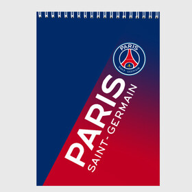 Скетчбук с принтом ФК ПСЖ PARIS SAINT GERMAIN в Кировске, 100% бумага
 | 48 листов, плотность листов — 100 г/м2, плотность картонной обложки — 250 г/м2. Листы скреплены сверху удобной пружинной спиралью | fifa. | football | paris saint germain football club | psg | sport | uefa | английская премьер лига | лига финал | матч | спорт | уефа | финал | фифа | фк парии сен жермен | фк псж | футбол