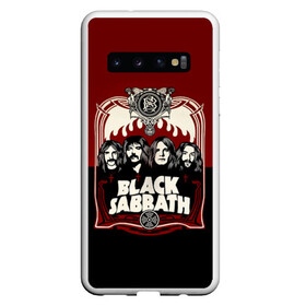 Чехол для Samsung Galaxy S10 с принтом Black Sabbath в Кировске, Силикон | Область печати: задняя сторона чехла, без боковых панелей | bill ward | black sabbath | geezer butler | hard rock | heavy metall | ozzy osbourne | tony iommi | англия | блэк | рок | саббат