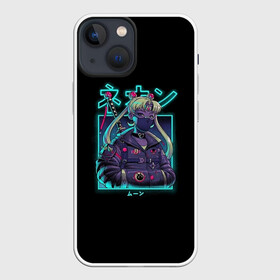 Чехол для iPhone 13 mini с принтом Neon Moon в Кировске,  |  | ami | chibiusa | makoto | minako | moon | neon | rei | sailor | usagi | ами | артемис | венера | луна | макото | марс | меркурий | минако | мичиру | момару | мун | неон | плутон | принц | рэй | сатурн | сейлор | серенити | сецуна | ур