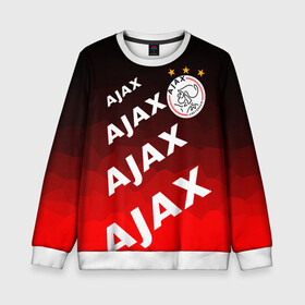 Детский свитшот 3D с принтом FC AJAX AMSTERDAM / ФК АЯКС в Кировске, 100% полиэстер | свободная посадка, прямой крой, мягкая тканевая резинка на рукавах и понизу свитшота | ajax amsterdam | fifa | football | football club. | sport | uefa | английская премьер лига | аякс амстердам | лига финал | матч | спорт | уефа | финал | фифа | футбол | футбольный клуб