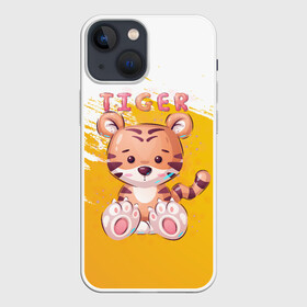 Чехол для iPhone 13 mini с принтом Tiger в Кировске,  |  | арт | графика | животные | звери | игрушка | мультяшка | тигр