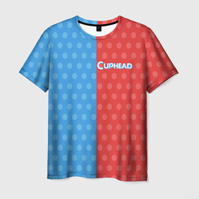 Мужская футболка 3D с принтом Title CAPHEAD  в Кировске, 100% полиэфир | прямой крой, круглый вырез горловины, длина до линии бедер | caphead | cup | mugman | друг | капхейд | кружка | мугман
