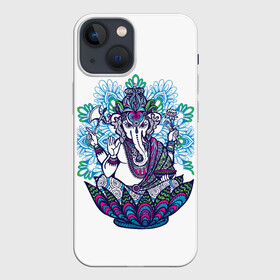 Чехол для iPhone 13 mini с принтом Слон будда в Кировске,  |  | будда | будды | буды | медитация | мир | радужные | руки | слон | слон будды | слоны | спокойствие | топор | туристам | хипи | хобот | хоппи | цветы