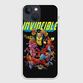 Чехол для iPhone 13 mini с принтом Неуязвимый | Invincible в Кировске,  |  | allen | atom | debbie | eve | girl | grayson | immortal | invincible | man | mark | monster | nolan | omni | атом | атомная | вильтрум | вильтрумит | воительница | грейсон | дебби | ева | костюм | марк | монстр | мэн | неуязвимый |