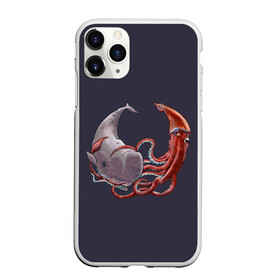 Чехол для iPhone 11 Pro матовый с принтом Naval Confrontation в Кировске, Силикон |  | animal | battle | bottom | confrontation | depth | fin | kraken | mammal | ocean | octopus | sea | tentacles | water | whale | бой | вода | глубина | дно | животное | кит | кракен | млекопитающее | море | океан | осьминог | плавник | противостояние | щупа