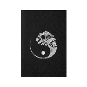 Обложка для паспорта матовая кожа с принтом Yin and Yang. Bonsai Tree в Кировске, натуральная матовая кожа | размер 19,3 х 13,7 см; прозрачные пластиковые крепления | black | bonsai | buddhism | dualism | esotericism | evil | good | japan | negative | philosophy | positive | tree | white | yang | yin | zen | белое | бонсай | буддизм | дерево | дзен | добро | древо | дуализм | зло | инь | негатив | позитив | философия |