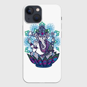 Чехол для iPhone 13 mini с принтом Будда слон в Кировске,  |  | будда | будды | буды | медитация | мир | радужные | руки | слон | слон будды | слоны | спокойствие | топор | туристам | хипи | хобот | хоппи | цветы
