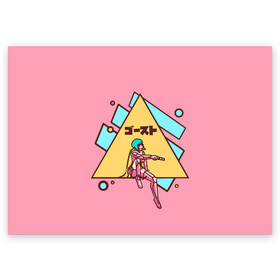 Поздравительная открытка с принтом Motoko Art в Кировске, 100% бумага | плотность бумаги 280 г/м2, матовая, на обратной стороне линовка и место для марки
 | anime | cyberpunk | ghost in the shell | аниме | анимэ | бато | дайсукэ арамаки | киберпанк | мото кусанаги | призрак в доспехах