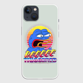 Чехол для iPhone 13 с принтом Пепе РеТриггер в Кировске,  |  | kekw | mem | pepe | smile | smiles | twitch | мемы | пепе | рофлан | смайл | смайлы | твитч