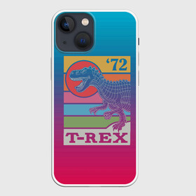 Чехол для iPhone 13 mini с принтом T rex Dino 72 в Кировске,  |  | Тематика изображения на принте: dino | rex | roar | t rex | дино | динозавр | динозавры