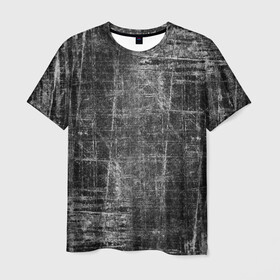 Мужская футболка 3D с принтом Потертости в Кировске, 100% полиэфир | прямой крой, круглый вырез горловины, длина до линии бедер | scratches | scuffs | абстракция | потертости | царапины