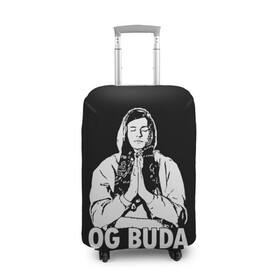 Чехол для чемодана 3D с принтом OG Buda в Кировске, 86% полиэфир, 14% спандекс | двустороннее нанесение принта, прорези для ручек и колес | og buda | rap | буда | григорий ляхов | музыка | ог буда | певец | русский рэп | рэп | рэпер