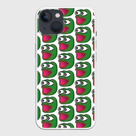 Чехол для iPhone 13 с принтом Poggers Pattern в Кировске,  |  | kekw | mem | pepe | pog | pogchamp | poggers | smile | smiles | twitch | мемы | пепе | рофлан | смайл | смайлы | твитч