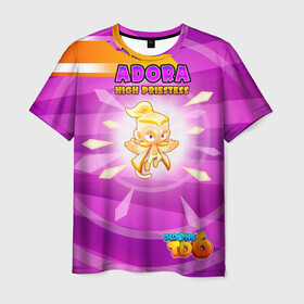 Мужская футболка 3D с принтом BTD6 Adora в Кировске, 100% полиэфир | прямой крой, круглый вырез горловины, длина до линии бедер | адора | болт | жертва | магия | стрела | шар