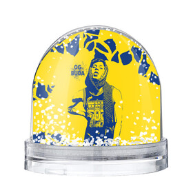 Игрушка Снежный шар с принтом OG Buda в Кировске, Пластик | Изображение внутри шара печатается на глянцевой фотобумаге с двух сторон | og buda | rap | буда | григорий ляхов | музыка | ог буда | певец | русский рэп | рэп | рэпер