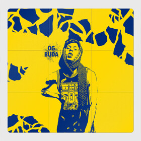 Магнитный плакат 3Х3 с принтом OG Buda в Кировске, Полимерный материал с магнитным слоем | 9 деталей размером 9*9 см | og buda | rap | буда | григорий ляхов | музыка | ог буда | певец | русский рэп | рэп | рэпер