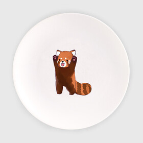 Тарелка с принтом Нападение милой панды в Кировске, фарфор | диаметр - 210 мм
диаметр для нанесения принта - 120 мм | арт | красная панда | красный медвежонок | медведь | медвежонок | панда | рисунок | рыжая панда