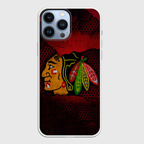 Чехол для iPhone 13 Pro Max с принтом CHICAGO NHL в Кировске,  |  | blackhawks | chicago | iron | logo | nhl | red | sport | usa | блэкхоукс | железо | логотип | нхл | сетка | спорт | сша | хоккей | чикаго