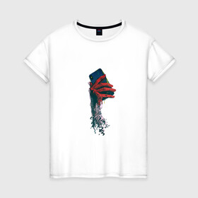 Женская футболка хлопок с принтом Делаю фото в Кировске, 100% хлопок | прямой крой, круглый вырез горловины, длина до линии бедер, слегка спущенное плечо | phone | иллюстрация | снимок | телефон | фотограф