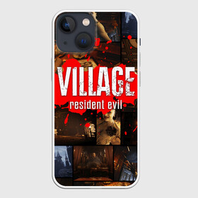 Чехол для iPhone 13 mini с принтом RESIDENT EVIL 8 VILLAGE в Кировске,  |  | biohazard | game. | resident 8 | resident evil village | госпожа димитреску | игра | итан уинтерс | резидент 8 | резидент эвил вилладж | ужасы