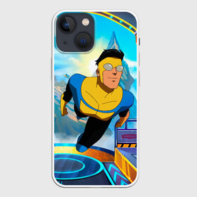 Чехол для iPhone 13 mini с принтом Неуязвимый (Invincible) в Кировске,  |  | damien darkblood | invincible | superman | марк грэйсон | мультсериал | неуязвимый | супергерой