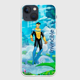 Чехол для iPhone 13 mini с принтом Неуязвимый (Invincible) в Кировске,  |  | damien darkblood | invincible | superman | марк грэйсон | мультсериал | неуязвимый | супергерой