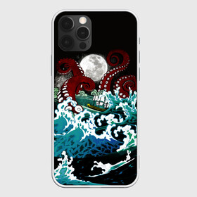 Чехол для iPhone 12 Pro Max с принтом Корабль на Волнах | Кракен в Кировске, Силикон |  | animal | beast | kraken | monster | moon | ocean | octopus | sea | ship | water | waves | вода | волны | животные | звери | корабль | кракен | луна | монстр | море | океан | осьминог | рыбы | щупальца