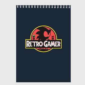 Скетчбук с принтом Retro Gamer в Кировске, 100% бумага
 | 48 листов, плотность листов — 100 г/м2, плотность картонной обложки — 250 г/м2. Листы скреплены сверху удобной пружинной спиралью | mario | sonic | доктор эггман | ёж | ёж шедоу | ехидна наклз | майлз прауэр | марио | соник | тейлз | эми роуз