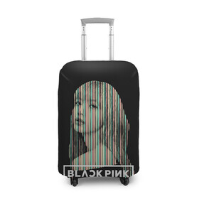 Чехол для чемодана 3D с принтом Lisa BP в Кировске, 86% полиэфир, 14% спандекс | двустороннее нанесение принта, прорези для ручек и колес | black pink | blackpink | pop | блэк пинк | ким дженни | ким джи су | корейцы | лалиса манобан | музыка | поп | попса | розэ