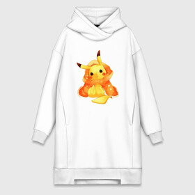 Платье-худи хлопок с принтом Пикачу  в пледике в Кировске,  |  | anime | picachu | pikachu | аниме | милый | пика | пикачу | покебол | покемон