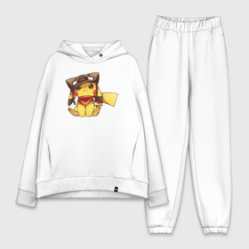 Женский костюм хлопок Oversize с принтом Пикачу летчик в Кировске,  |  | anime | picachu | pikachu | аниме | милый | пика | пикачу | покебол | покемон