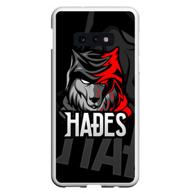 Чехол для Samsung S10E с принтом Hades в Кировске, Силикон | Область печати: задняя сторона чехла, без боковых панелей | hades | roguelike | бесконечные круги ада | волк | компьютерная игра | красный | эмблема