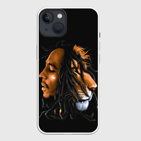 Чехол для iPhone 13 с принтом БОБ МАРЛИ в Кировске,  |  | bob | face | jamaica | lion | marley | reggae | боб | дреды | лев | лицо | марли | музыка | портрет | регги | ямайка