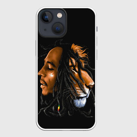 Чехол для iPhone 13 mini с принтом БОБ МАРЛИ в Кировске,  |  | bob | face | jamaica | lion | marley | reggae | боб | дреды | лев | лицо | марли | музыка | портрет | регги | ямайка