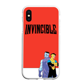 Чехол для iPhone XS Max матовый с принтом Invincible в Кировске, Силикон | Область печати: задняя сторона чехла, без боковых панелей | allen | invincible | omni man | omniman | superhero | алиен | аллен | инвинсибл | неуязвимый | омнимэн | супергерои