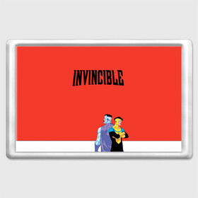 Магнит 45*70 с принтом Invincible в Кировске, Пластик | Размер: 78*52 мм; Размер печати: 70*45 | allen | invincible | omni man | omniman | superhero | алиен | аллен | инвинсибл | неуязвимый | омнимэн | супергерои