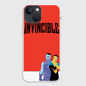 Чехол для iPhone 13 mini с принтом Invincible в Кировске,  |  | Тематика изображения на принте: allen | invincible | omni man | omniman | superhero | алиен | аллен | инвинсибл | неуязвимый | омнимэн | супергерои